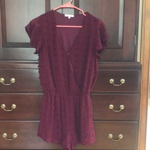 Garnet colored romper